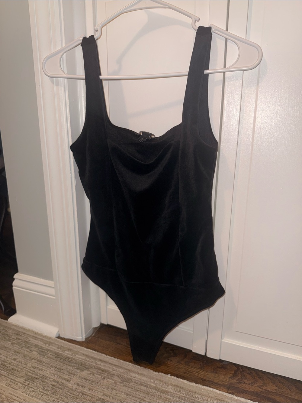 Forever 21 Black Square Neck Bodysuit